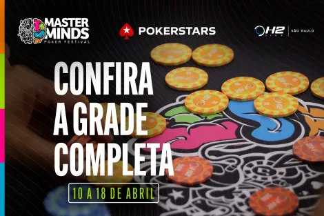 MasterMinds Poker Festival 2023 chega com grandes atrações; confira a grade completa