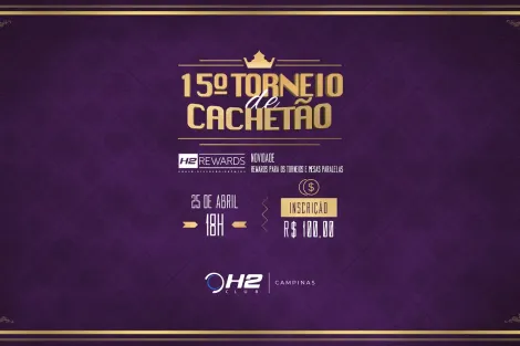 H2 Club Campinas realiza 15º Torneio de Cachetão na próxima terça-feira