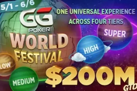 Com US$ 200 milhões garantidos, World Festival é a nova série do GGPoker