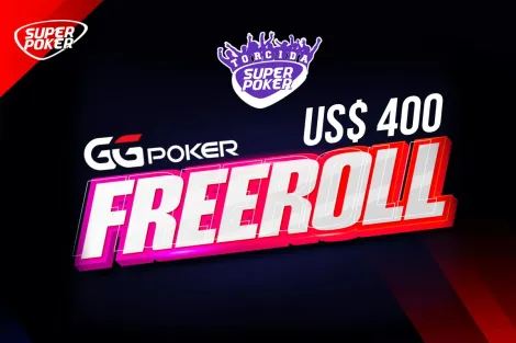 SuperPoker realiza mais um freeroll de US$ 400 garantidos nesta quarta no GGPoker