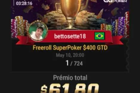 Membro do chat na Twitch vence Freeroll SuperPoker no GGPoker