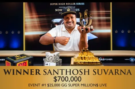 Santhosh Suvarna leva primeiro troféu da Triton Chipre 2023 com título no Evento #1