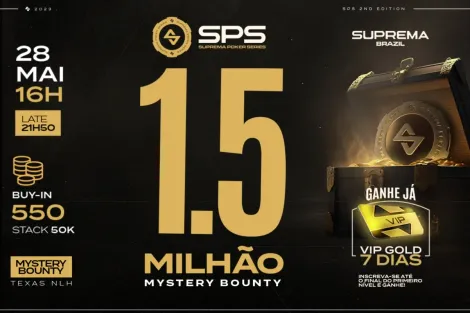 Suprema Poker Series realiza R$ 1,5 Milhão Mystery Bounty neste domingo