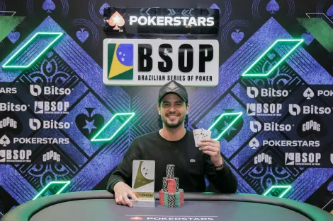 Douglas Mendes vence 6-Handed do BSOP Brasília e conquista primeiro título no circuito