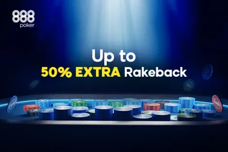 Rakeback de até 50% retorna em definitivo ao 888poker; saiba mais