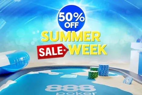 Summer Sale Week começa e tem buy-ins pela metade no 888poker