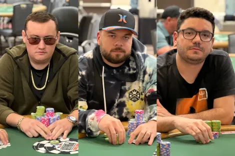 Marcos Exterkotter, Thiago Martins e João Bauer estão no Dia 4 do Monster Stack da WSOP