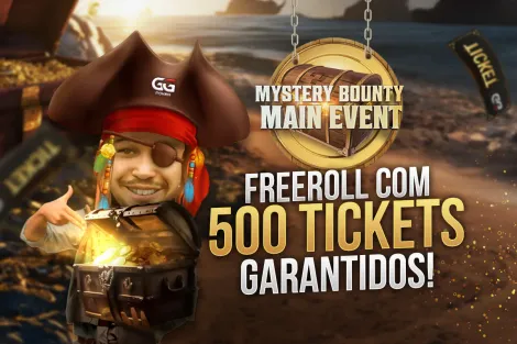 GGPoker Brasil realiza freeroll com 500 vagas para o Mystery Bounty ME