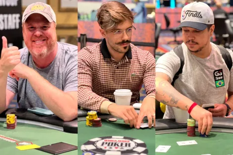 Pedro Bromfman, Yuri Martins e Felipe Mojave vão ao Dia 2 do Evento #69 da WSOP