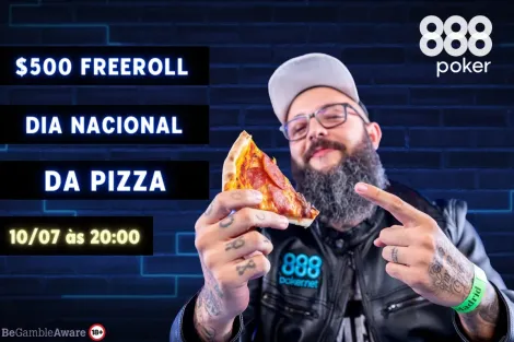 Dia Nacional da Pizza terá freeroll e cupons de delivery no 888poker