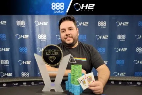 Rafael D’Auria é campeão do High Roller do H2 Club São Paulo