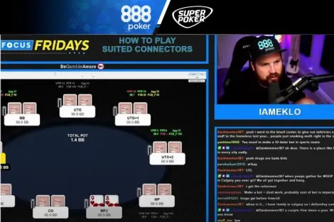 Como jogar suited connectors? Confira dicas de streamer do 888poker