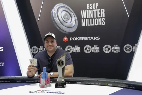 Renato Mello vence 2-Day High Rollers após "paradão" no BSOP Winter Millions