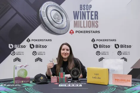 Luana Braga vence Ladies do BSOP Winter Millions e dedica título ao filho