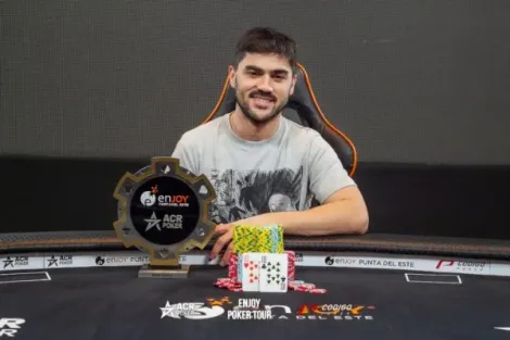 Fabrizio González tem desempenho irretocável e crava Main Event do Enjoy Poker Tour