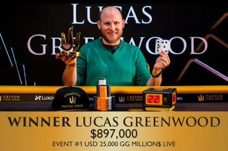 Lucas Greenwood vira heads-up e fatura Evento #1 da Triton Londres