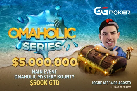 Omaholic Series segue agitando mesas virtuais do GGPoker com US$ 5 milhões garantidos