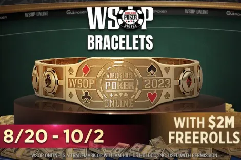 WSOP Online 2023 terá 33 braceletes e US$ 2 milhões em freerolls no GGPoker