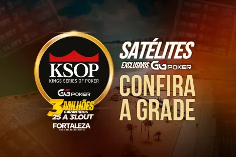 Satélite no GGPoker entrega primeiros pacotes para o KSOP Fortaleza; confira grade