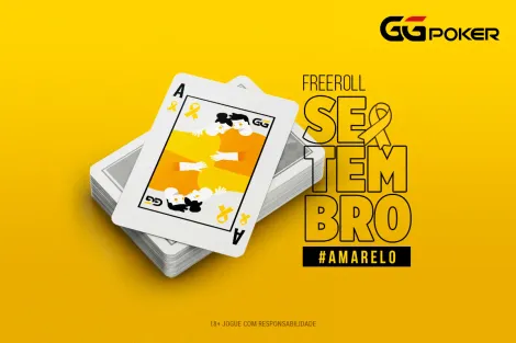 GGPoker realiza freeroll em conscientização ao Setembro Amarelo nesta sexta