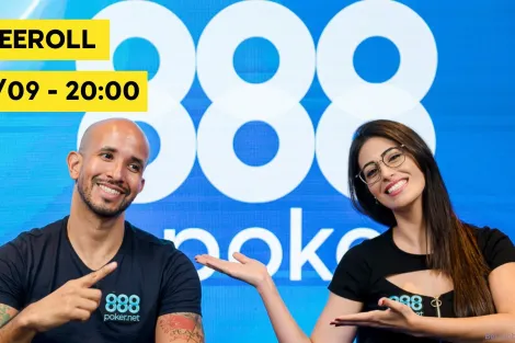 Freeroll do SuperPoker no 888poker tem US$ 500 GTD e sorteio nesta segunda