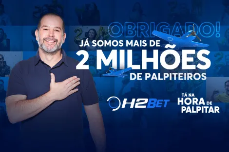 H2Bet supera a marca de 2 milhões de "palpiteiros": "Exponencial"