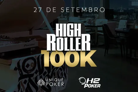 Unique Poker realiza High Roller 100K nesta quarta no Tetto Rooftop Lounge