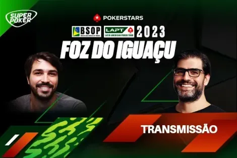 BSOP/LAPT Foz terá transmissão ao vivo do SuperPoker; veja datas