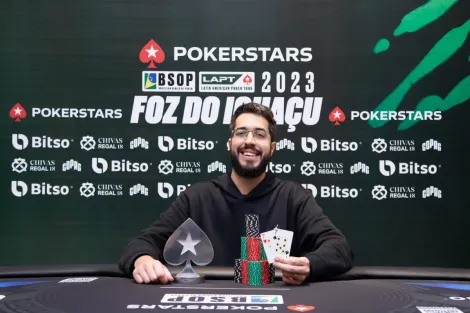 Eder Campana vira heads-up e crava Single Day High Roller do LAPT Foz