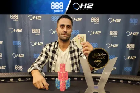 Cyril Sarrouf crava o High Roller 100K do H2 Club São Paulo