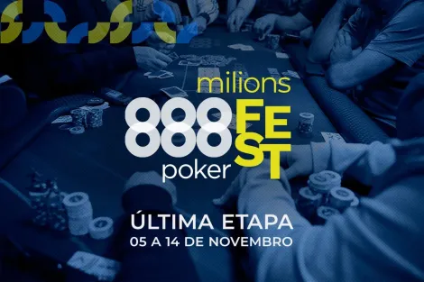 H2 Club SP realiza última etapa do 888poker Fest com R$ 1 milhão garantido