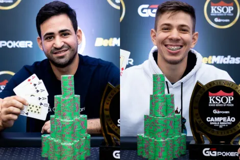 Tiago Pinheiro e Marcelo Augusto são campeões no KSOP GGPoker Fortaleza