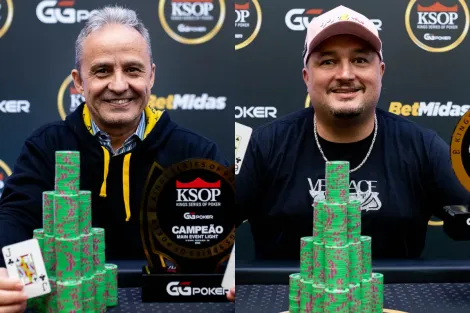 Edson Morais e Sandro Hahn são campeões no penúltimo dia de KSOP GGPoker Fortaleza