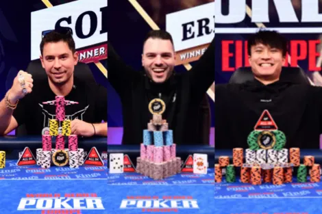 Sokratis Linaras, Ermanno Di Nicola e Wing Po Liu vencem braceletes na WSOP Europa