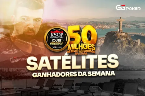 Satélite no GGPoker supera garantido e entrega 18 pacotes para o KSOP South America