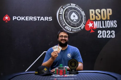 Pedro Barossi domina mesa final e vence PLO5 Turbo KO do BSOP Millions