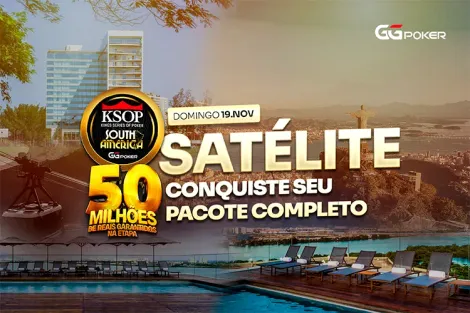 Satélite com 10 pacotes garantidos agita GGPoker para o KSOP South America