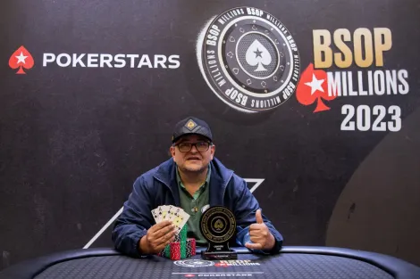 Cassio Fordiani leva primeiro título no BSOP com cravada no PLO Daily 500 do Millions