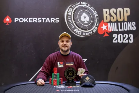 Rodrigo Garrido é campeão do Mega Stack PKO do BSOP Millions: "Persistência!"