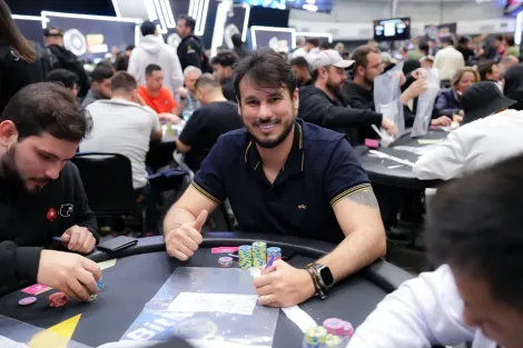 Victor Leão puxa a fila em rodada dupla do Main Event do BSOP Millions