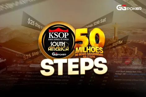 Steps acessíveis do GGPoker podem iniciar caminhada ao KSOP South America; saiba mais