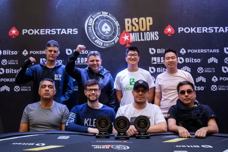 Eduardo Morais lidera mesa final do Meia Milha do BSOP Millions