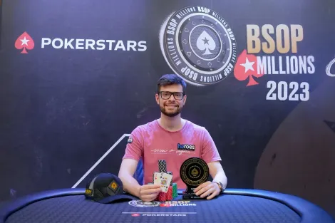 João Pedro Campostrini vence Meia Milha e leva R$ 131 mil no BSOP Millions