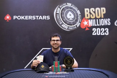 Ávio Britto vira heads-up e conquista a vitória no Daily 500 do BSOP Millions