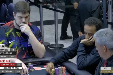 Pote de CL, 5bet e 2 outs: paradão no Main Event do BSOP Millions