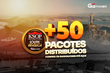 Satélites do GGPoker já entregaram mais de 50 pacotes ao KSOP South America