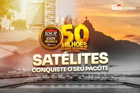 GGPoker realiza mais um satélite de 10 pacotes garantidos para o KSOP South America neste domingo