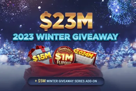 GGPoker terá US$ 23 milhões em ações na virada do ano; confira o Winter Giveaway