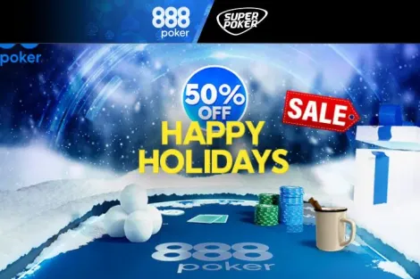 888poker tem 50% de desconto nos principais torneios de fim de ano; confira