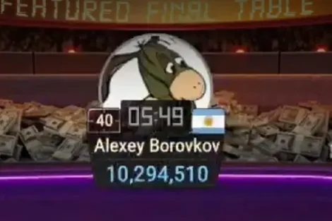 Alexey Borovkov fatura o GGMillion$ em cooler na mão final